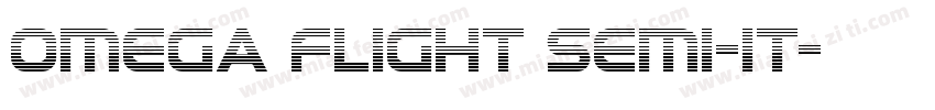 Omega Flight Semi-It字体转换